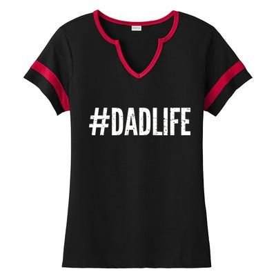 Dadlife  Ladies Halftime Notch Neck Tee