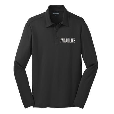 Dadlife  Silk Touch Performance Long Sleeve Polo