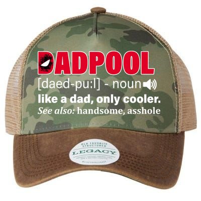 Dadpool Like A Dad Only Cooler Legacy Tie Dye Trucker Hat