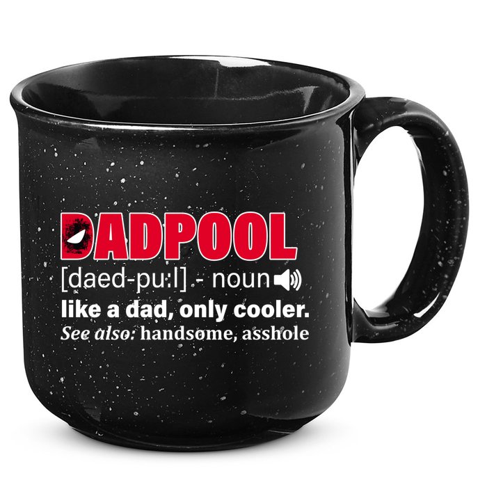 Dadpool Like A Dad Only Cooler 15oz Campfire Ceramic Mug