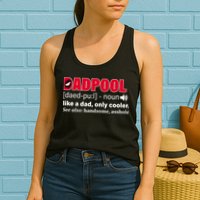 Dadpool Like A Dad Only Cooler Womens Tank Top