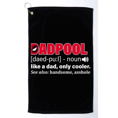 Dadpool Like A Dad Only Cooler Golf Towel