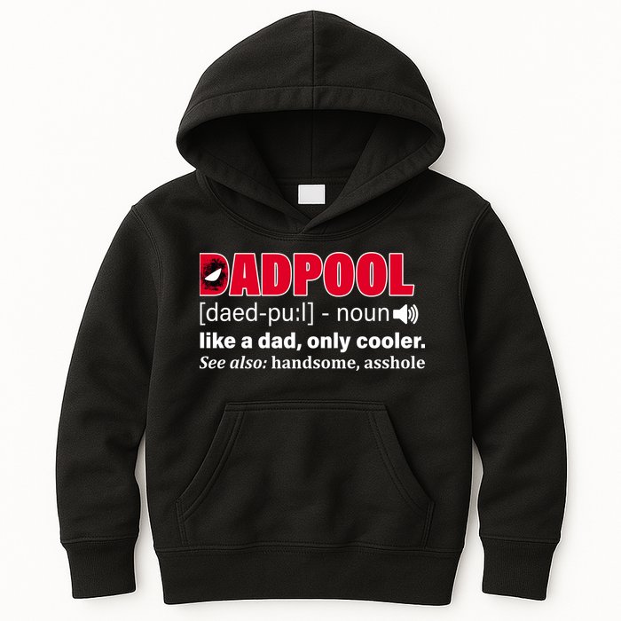 Dadpool Like A Dad Only Cooler Kids Hoodie
