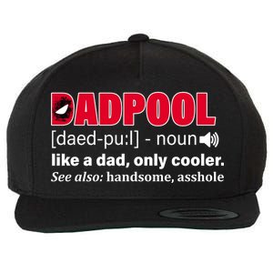 Dadpool Like A Dad Only Cooler Wool Snapback Cap