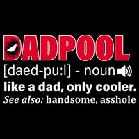 Dadpool Like A Dad Only Cooler Wool Snapback Cap