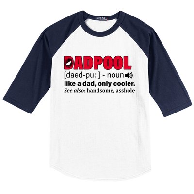 Dadpool Like A Dad Only Cooler Baseball Sleeve Shirt