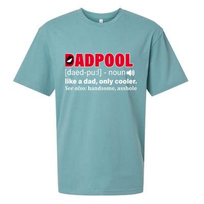 Dadpool Like A Dad Only Cooler Sueded Cloud Jersey T-Shirt