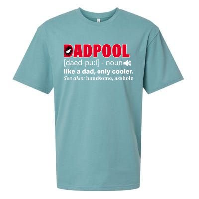 Dadpool Like A Dad Only Cooler Sueded Cloud Jersey T-Shirt