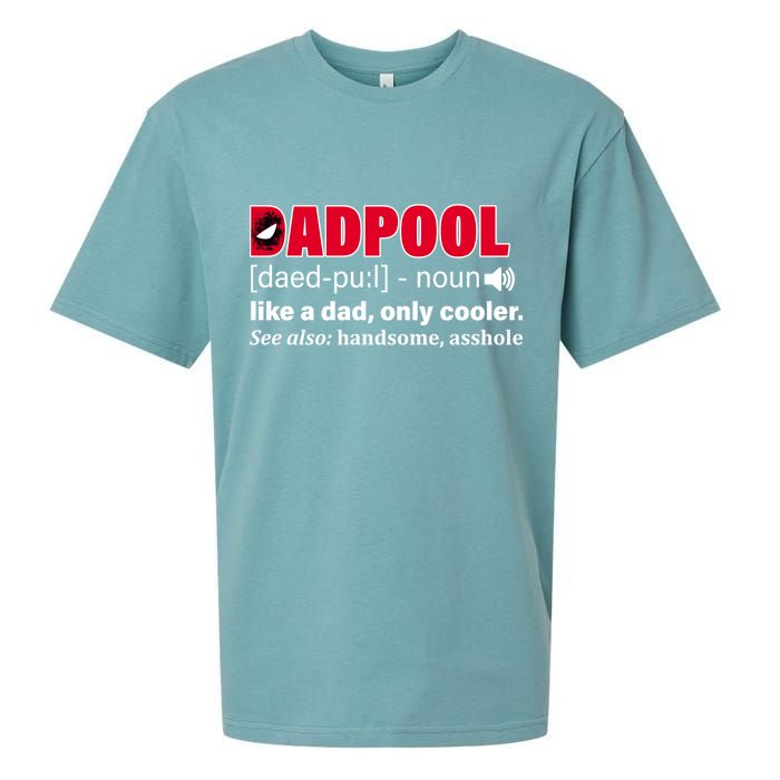 Dadpool Like A Dad Only Cooler Sueded Cloud Jersey T-Shirt