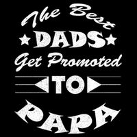 Dads Get Promoted To Papa Funny Father's Day Cooling Performance Crew T-Shirt