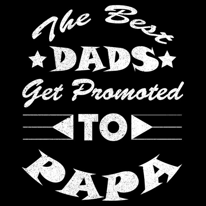 Dads Get Promoted To Papa Funny Father's Day Cooling Performance Crew T-Shirt