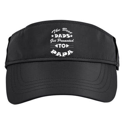Dads Get Promoted To Papa Funny Father's Day Adult Drive Performance Visor
