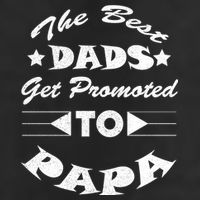 Dads Get Promoted To Papa Funny Father's Day Adult Drive Performance Visor