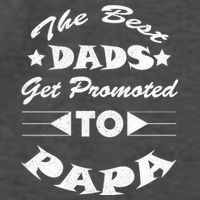 Dads Get Promoted To Papa Funny Father's Day Vector Backpack