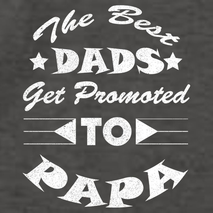 Dads Get Promoted To Papa Funny Father's Day Vector Backpack