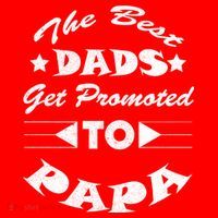 Dads Get Promoted To Papa Funny Father's Day 25L Jumbo Tote