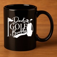 Dad's Golf Buddy 11oz C Handle Ceramic Mug