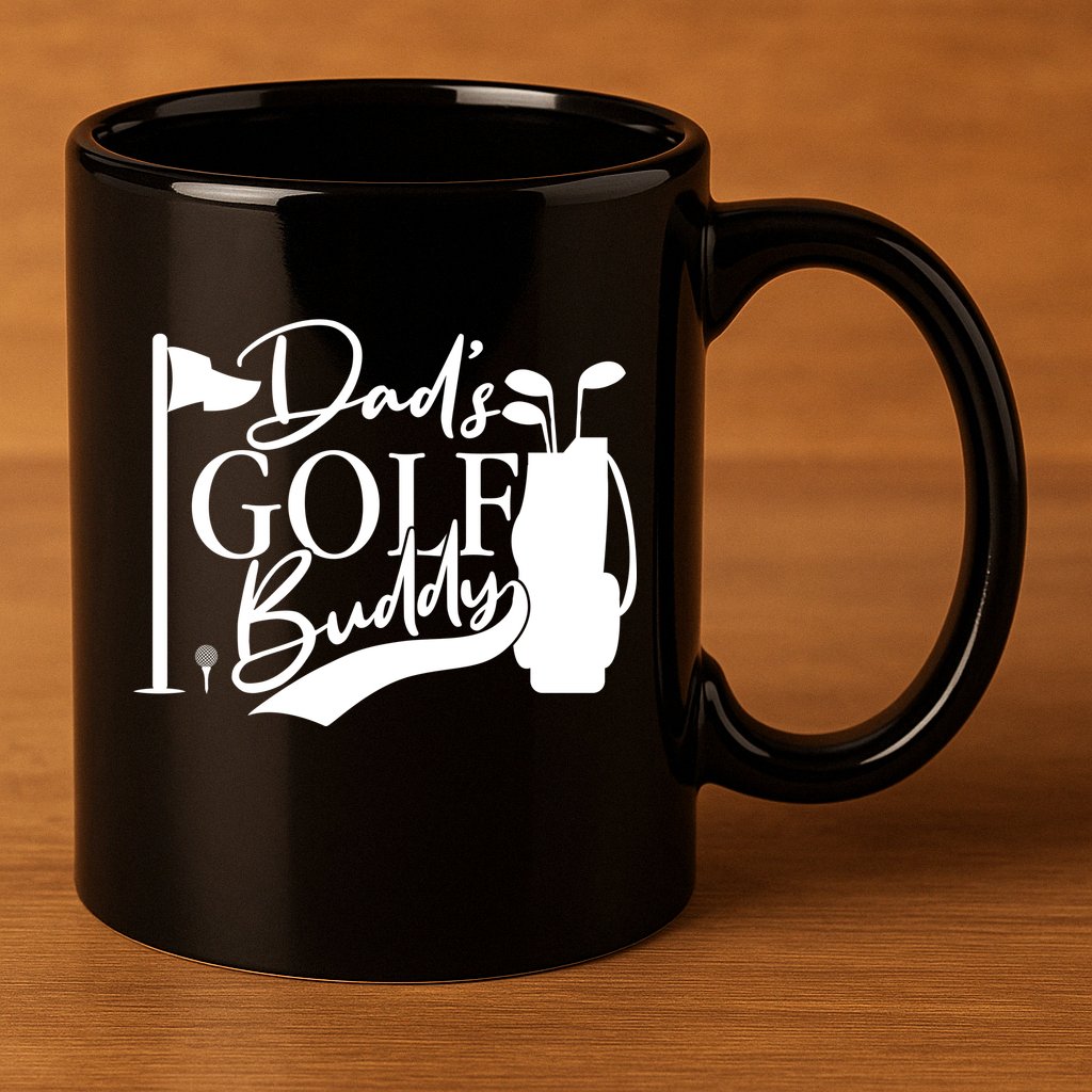 Dad's Golf Buddy 11oz C Handle Ceramic Mug