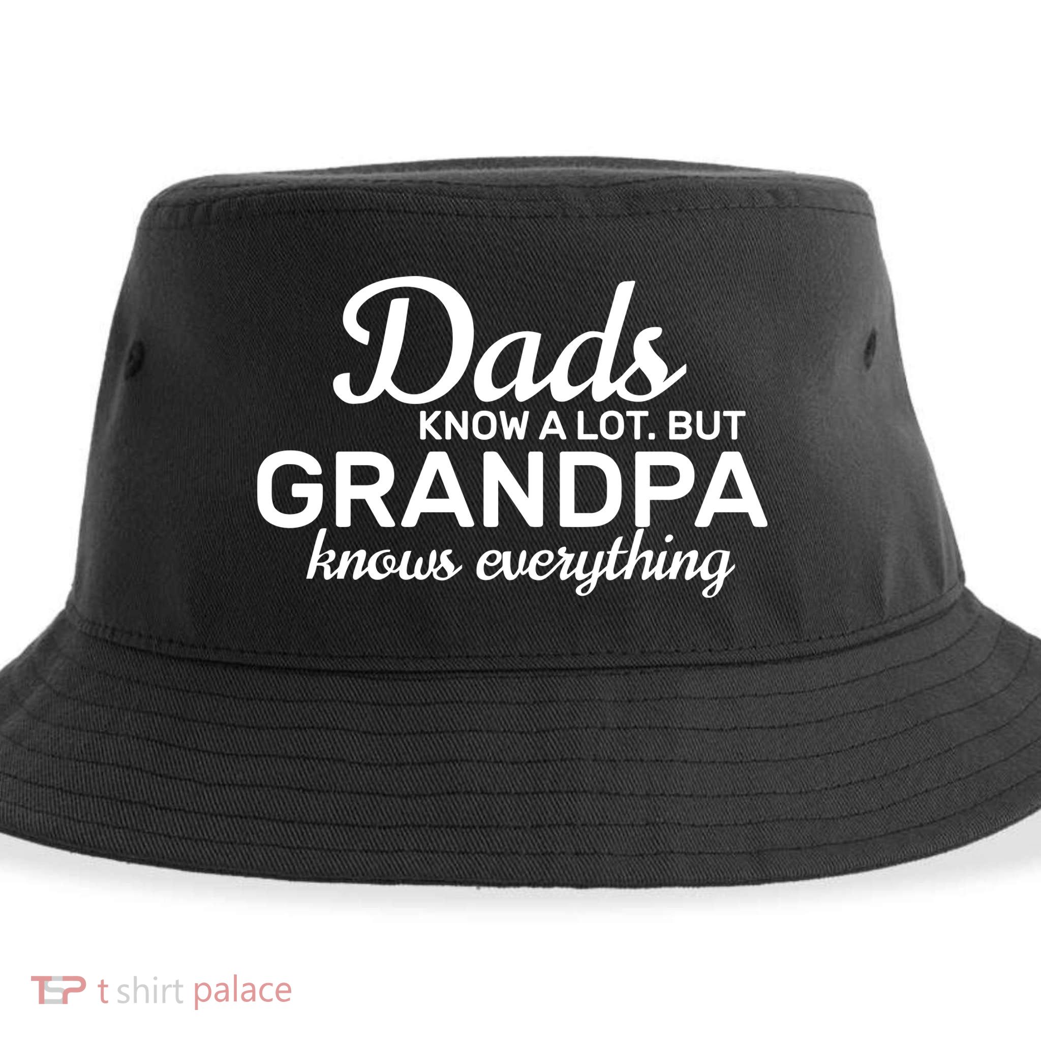 Dads Know A Lot But Grandpa Knows Everything Sustainable Bucket Hat