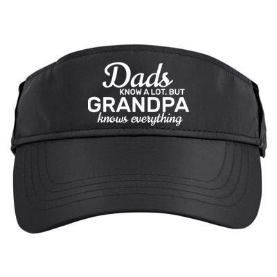 Dads Know A Lot But Grandpa Knows Everything Adult Drive Performance Visor