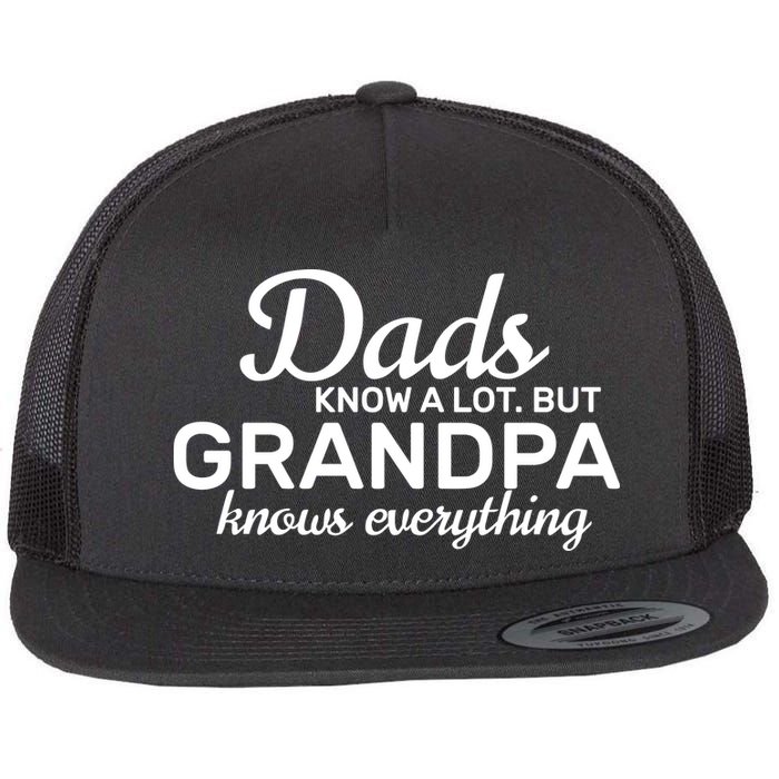 Dads Know A Lot But Grandpa Knows Everything Flatbill Hat