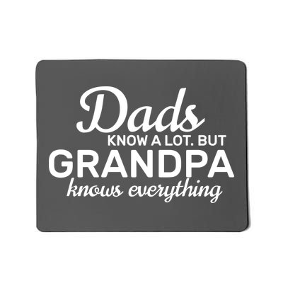 Dads Know A Lot But Grandpa Knows Everything Mousepad