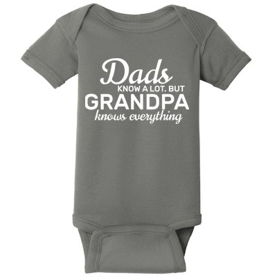 Dads Know A Lot But Grandpa Knows Everything Baby Bodysuit