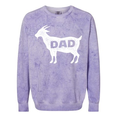 Dads The GOAT Colorblast Crewneck Sweatshirt