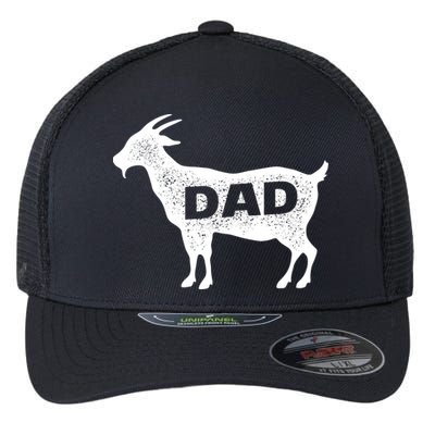 Dads The GOAT Flexfit Unipanel Trucker Cap