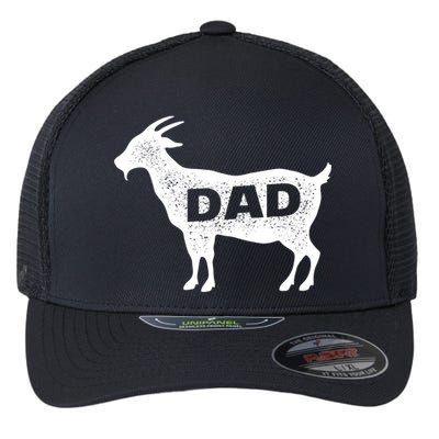 Dads The GOAT Flexfit Unipanel Trucker Cap