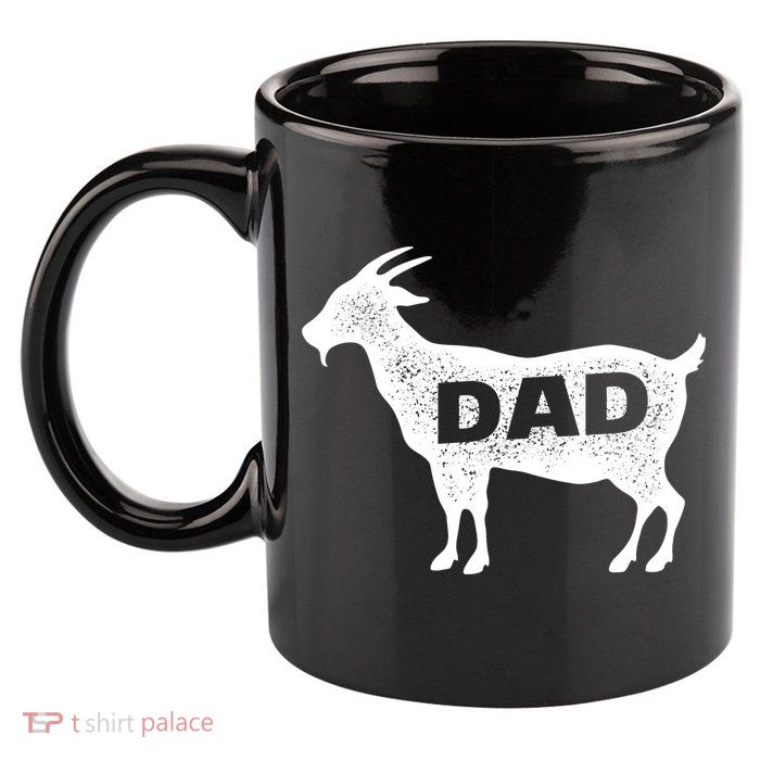 Dads The GOAT 11oz C Handle Ceramic Mug