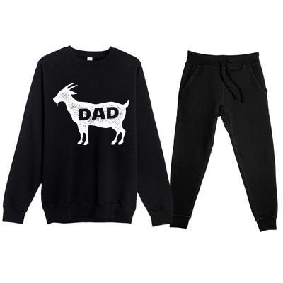 Dads The GOAT Premium Crewneck Sweatsuit Set