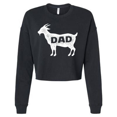 Dads The GOAT Cropped Pullover Crew