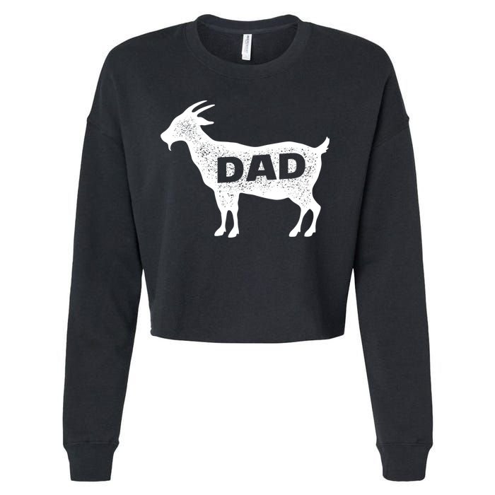 Dads The GOAT Cropped Pullover Crew