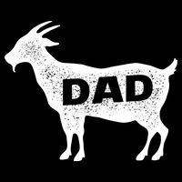 Dads The GOAT Cropped Pullover Crew
