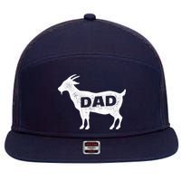 Dads The GOAT 7 Panel Mesh Trucker Snapback Hat