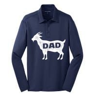 Dads The GOAT Silk Touch Performance Long Sleeve Polo