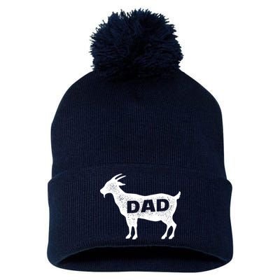 Dads The GOAT Pom Pom 12in Knit Beanie