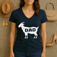 Dads The GOAT Women's V-Neck T-Shirt