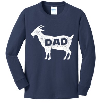 Dads The GOAT Kids Long Sleeve Shirt