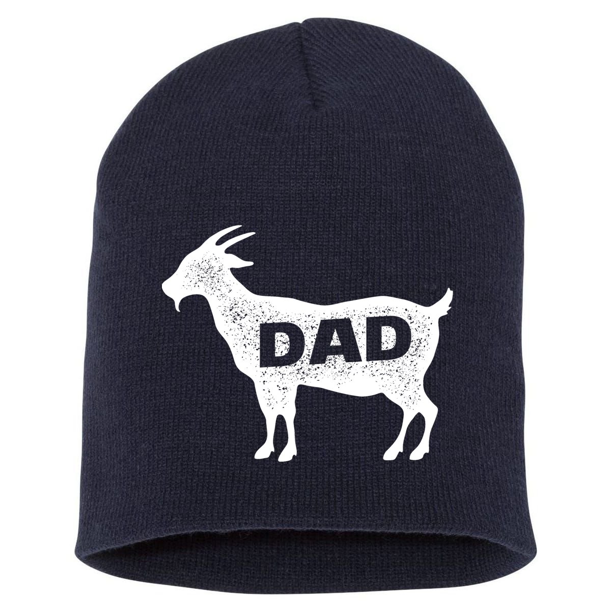 Dads The GOAT Short Acrylic Beanie