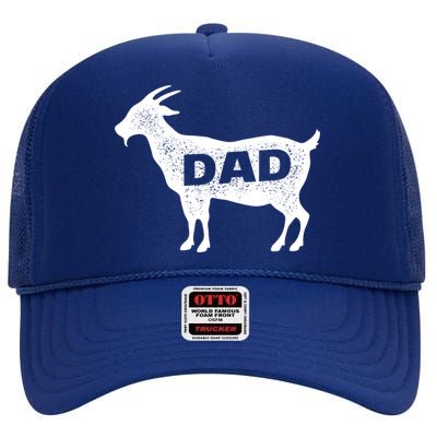 Dads The GOAT High Crown Mesh Back Trucker Hat