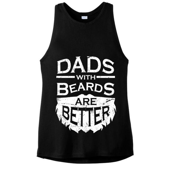 Dads With Beards Are Better Ladies PosiCharge Tri-Blend Wicking Tank