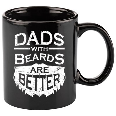 Dads With Beards Are Better 11oz C Handle Ceramic Mug
