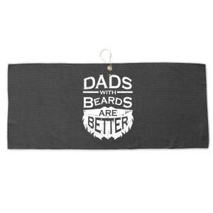 Dads With Beards Are Better Large Microfiber Waffle Golf Towel