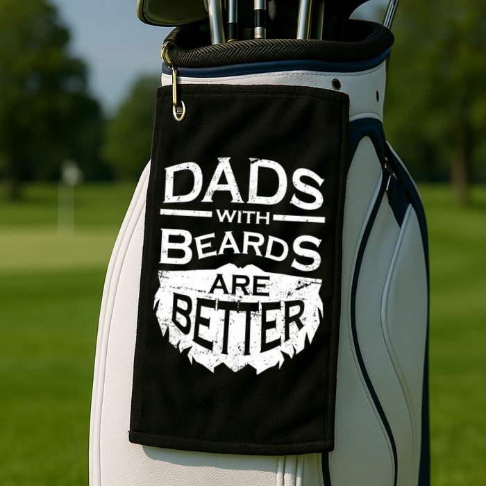 Dads With Beards Are Better Golf Towel