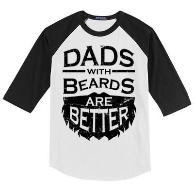 Dads With Beards Are Better Kids Colorblock Raglan Jersey