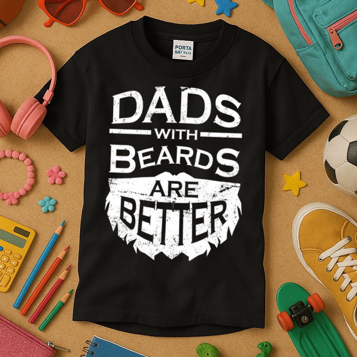 Dads With Beards Are Better Kids T-Shirt