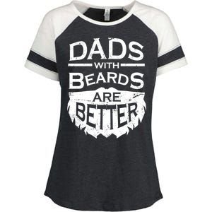 Dads With Beards Are Better Enza Ladies Jersey Colorblock Tee