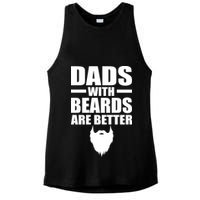 Dads With Beards Are Better Funny Ladies PosiCharge Tri-Blend Wicking Tank
